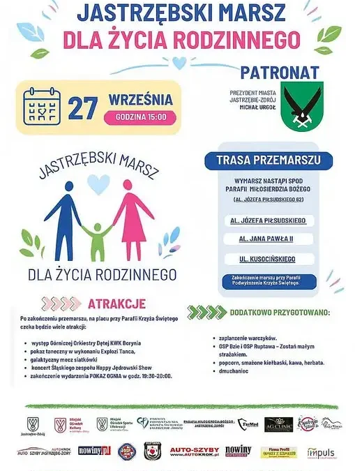 Jastrzębski Marsz dla Życia Rodzinnego już w niedzielę – sprawdź trasę i atrakcje